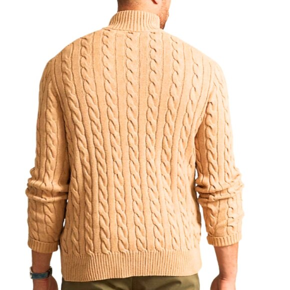 Polo Ralph Lauren Cable Knit Sweater Men's Size 3XLT Big & Tall Camel Brown - Picture 5 of 6